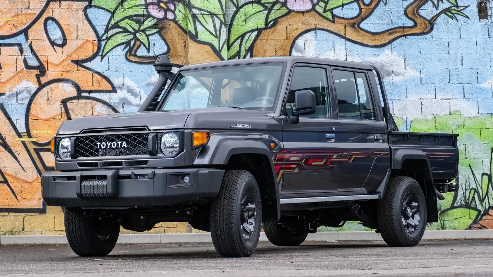 A Toyota Land Cruiser 79 dual-cab